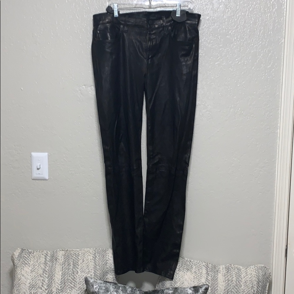 Men’s J Brand Mick Skinny Fit Leather pants SZ 34